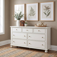 Kellie Milkstone 7-Drawer Dresser - Ornate Home
