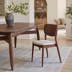 Kellua Beige & Walnut Dining Chair (Set of 2) - Ornate Home