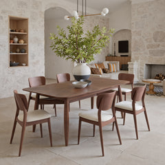 Kellua Beige & Walnut Dining Chair (Set of 2) - Ornate Home