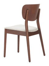 Kellua Beige & Walnut Dining Chair (Set of 2) - Ornate Home