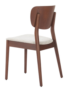 Kellua Beige & Walnut Dining Chair (Set of 2) - Ornate Home