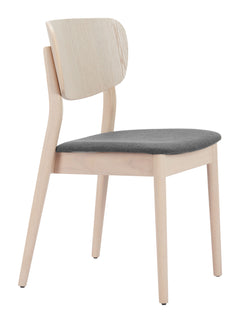 Kellua Gray & Natural Dining Chair (Set of 2) - Ornate Home