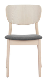 Kellua Gray & Natural Dining Chair (Set of 2) - Ornate Home