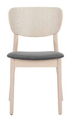 Kellua Gray & Natural Dining Chair (Set of 2) - Ornate Home