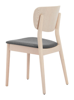 Kellua Gray & Natural Dining Chair (Set of 2) - Ornate Home