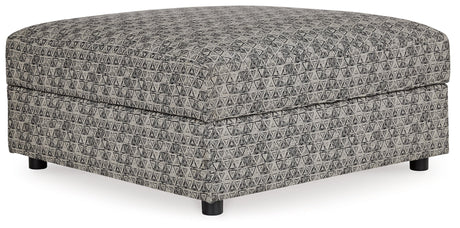 Kellway Bisque Ottoman w/ Storage - Ornate Home