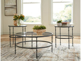 Kellyco Gunmetal Occasional Table Set (Set of 3) - Ornate Home