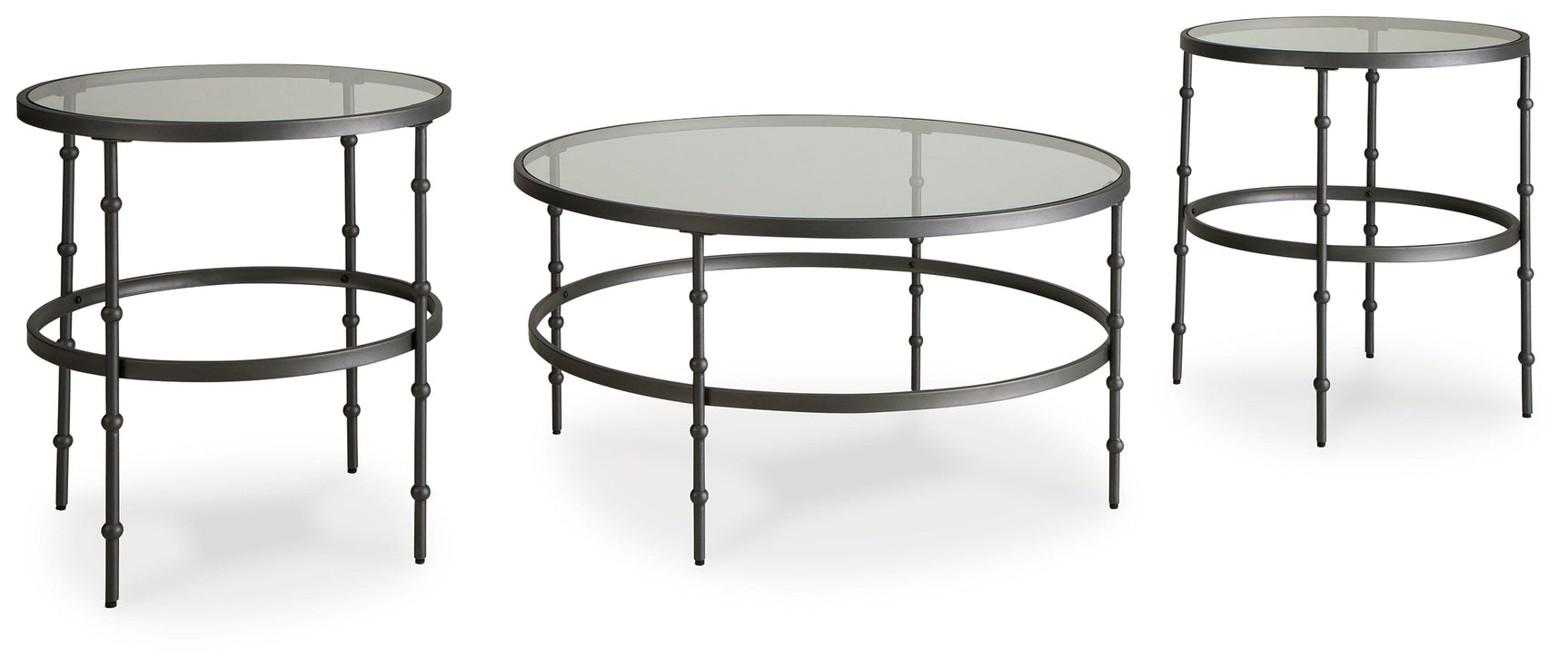 Kellyco Gunmetal Occasional Table Set (Set of 3) - Ornate Home