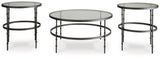 Kellyco Gunmetal Occasional Table Set (Set of 3) - Ornate Home