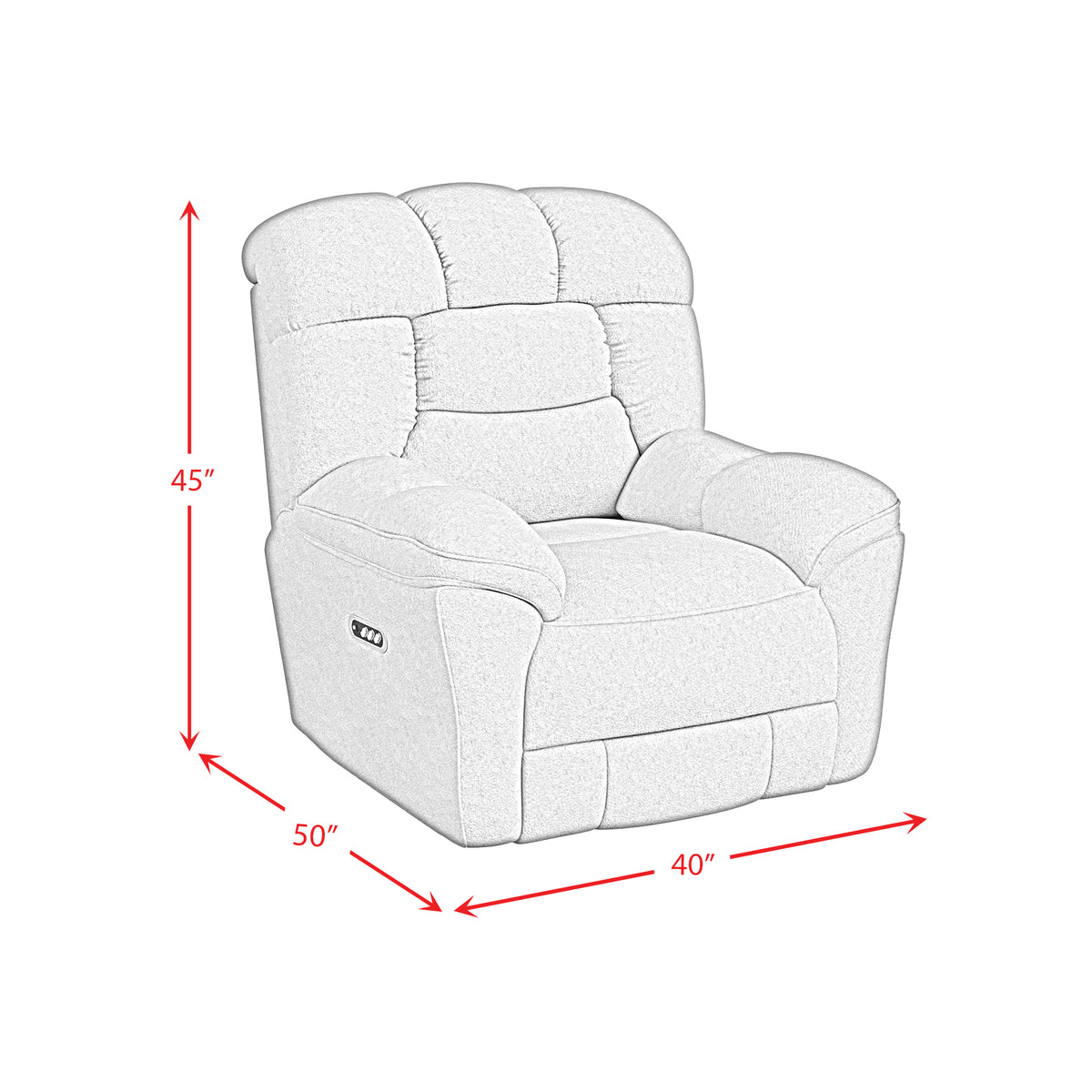 Kelsey Bama Toast P3 Recliner, Zero Gravity, Memory Foam - Ornate Home