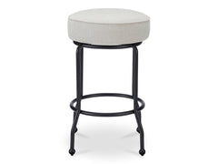 Kelsey Beige Swivel Counter Stool - Ornate Home