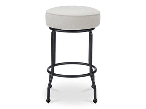 Kelsey Beige Swivel Counter Stool - Ornate Home