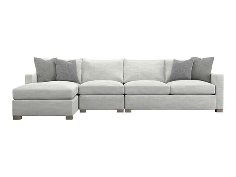 Kelsey Grey Fabric Sectional - Ornate Home