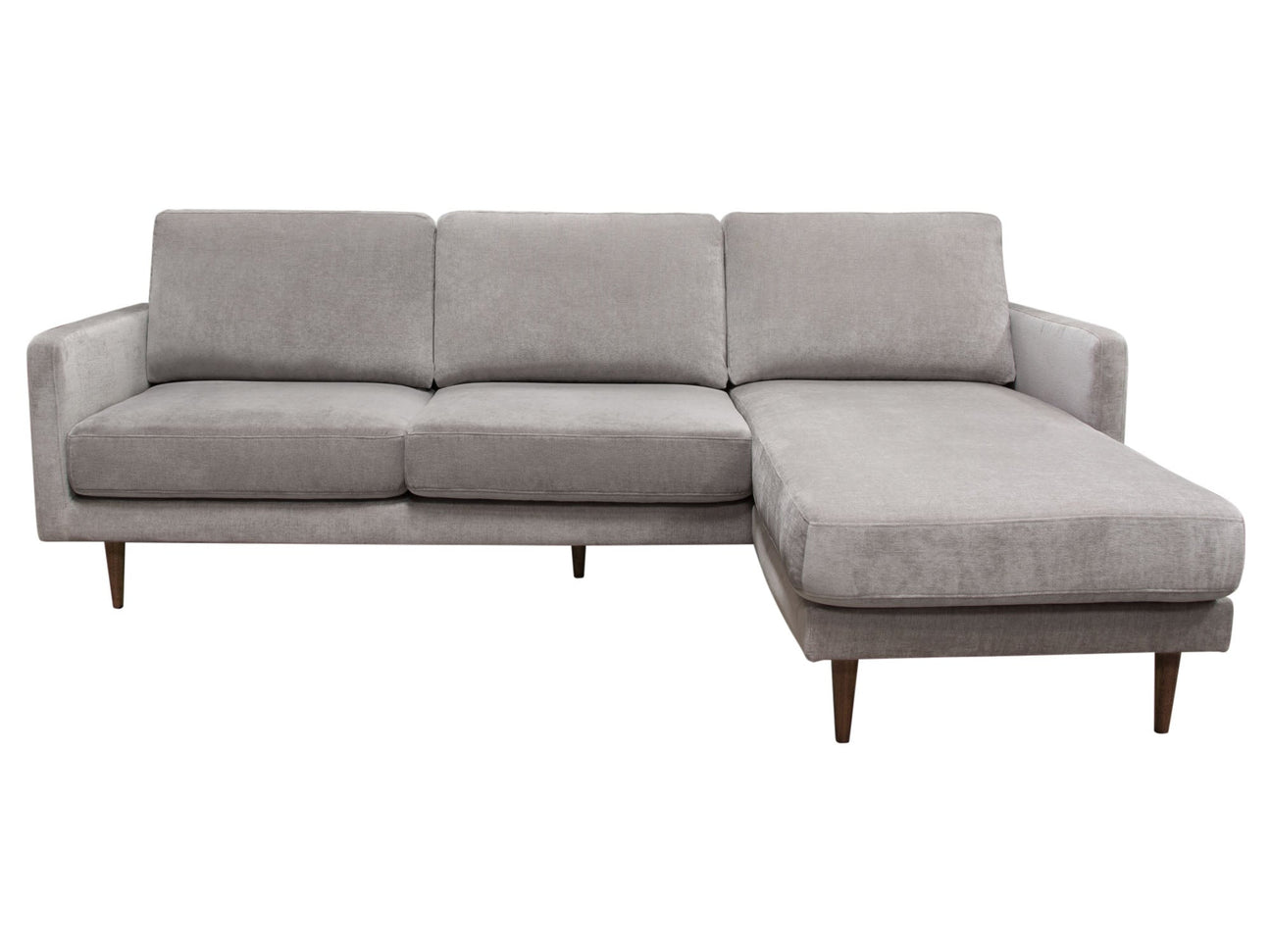 Kelsey Grey Reversible Chaise Sectional - Ornate Home