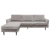 Kelsey Grey Reversible Chaise Sectional - Ornate Home