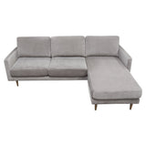 Kelsey Grey Reversible Chaise Sectional - Ornate Home