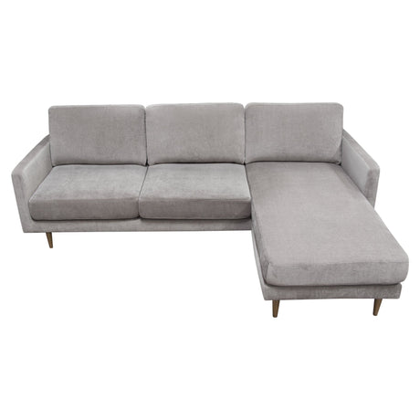 Kelsey Grey Reversible Chaise Sectional - Ornate Home