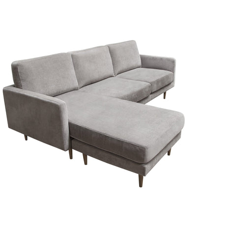 Kelsey Grey Reversible Chaise Sectional - Ornate Home