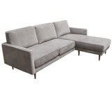 Kelsey Grey Reversible Chaise Sectional - Ornate Home