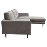 Kelsey Grey Reversible Chaise Sectional - Ornate Home