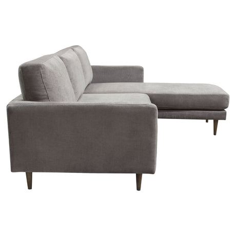 Kelsey Grey Reversible Chaise Sectional - Ornate Home