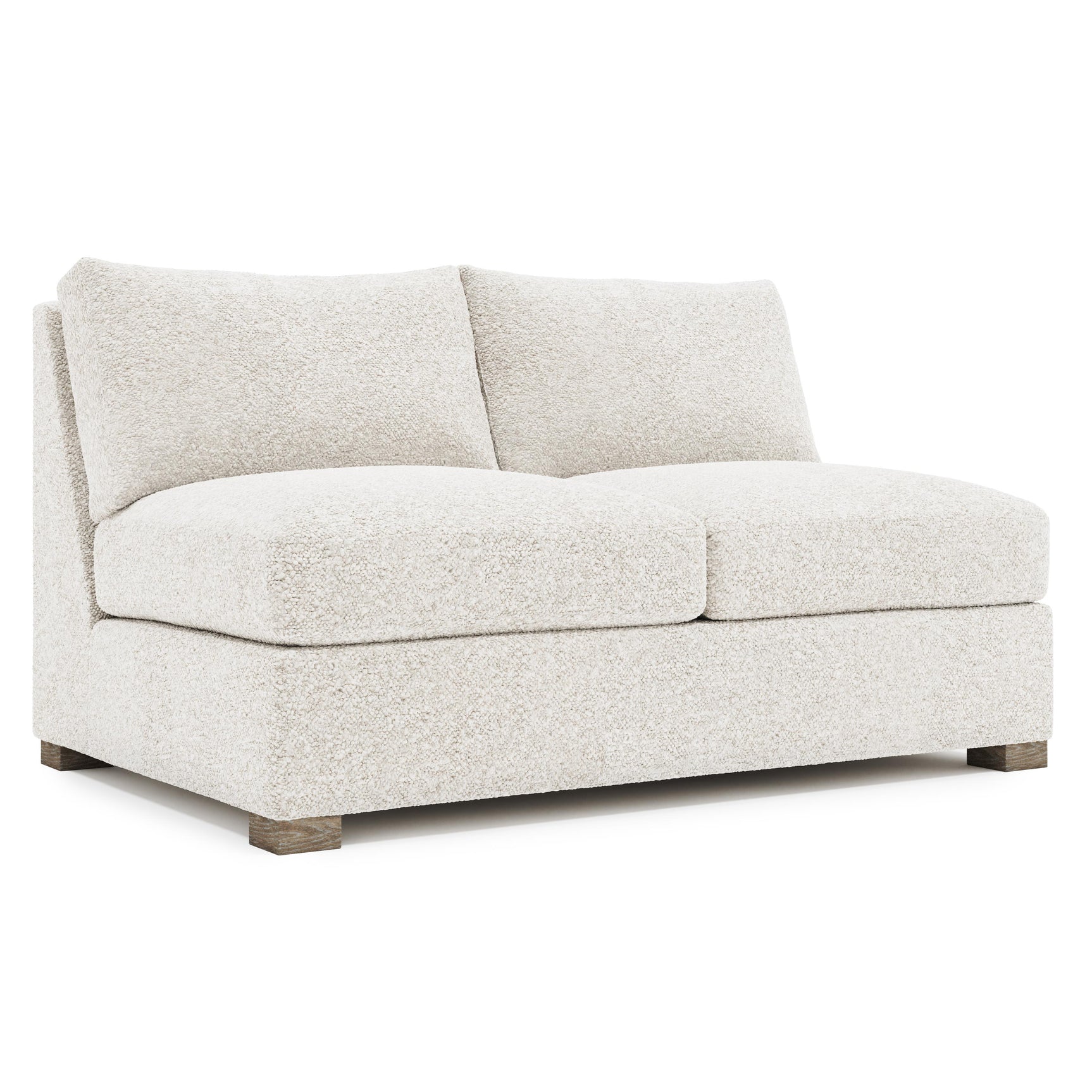 Kelsey Portobello Armless Loveseat - Ornate Home