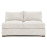 Kelsey Portobello Armless Loveseat - Ornate Home