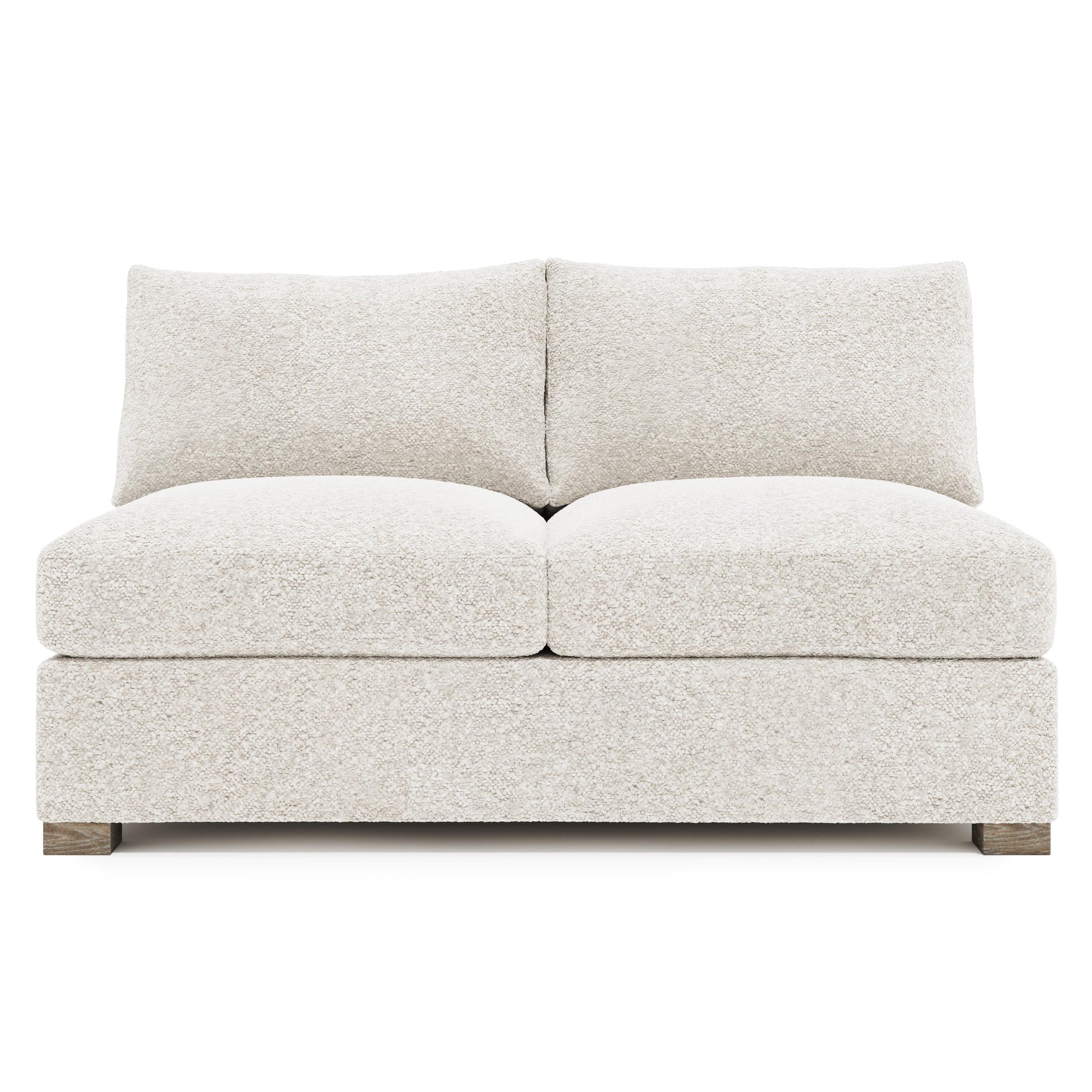 Kelsey Portobello Armless Loveseat - Ornate Home