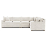 Kelsey White/Cream Fabric Sectional - Ornate Home