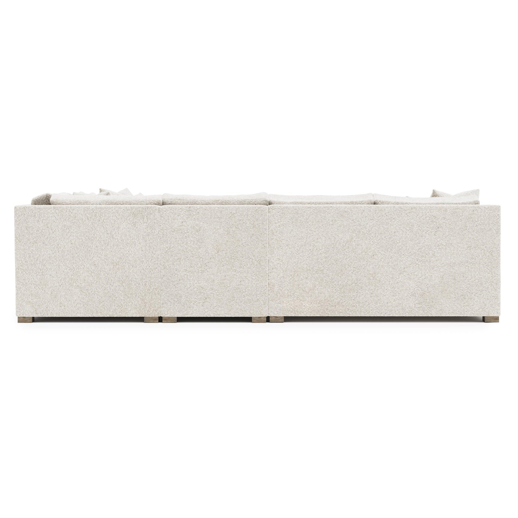 Kelsey White/Cream Fabric Sectional - Ornate Home