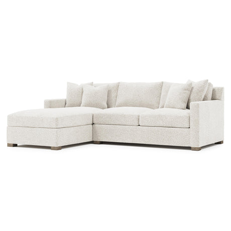 Kelsey White/Cream Fabric Sectional - Ornate Home
