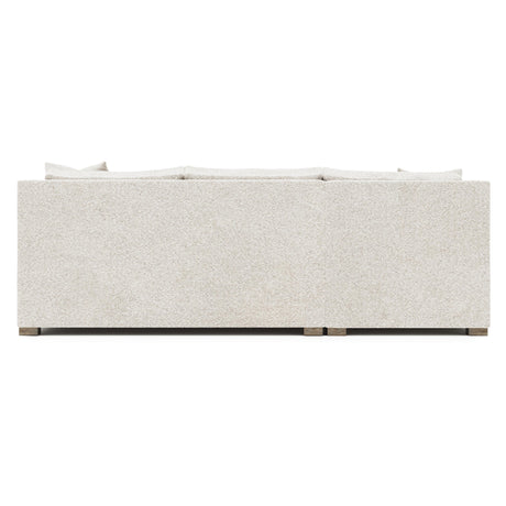 Kelsey White/Cream Fabric Sectional - Ornate Home