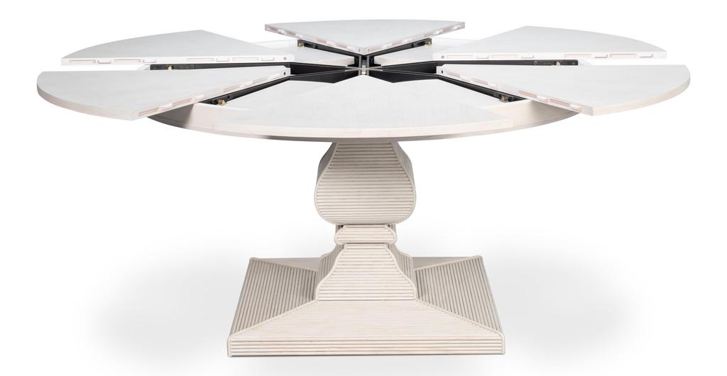 Kelso Jupe White Dining Table - Ornate Home