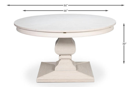 Kelso Jupe White Dining Table - Ornate Home