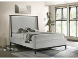 Kelso Light Gray/Dark Gray E.King Bed - Ornate Home