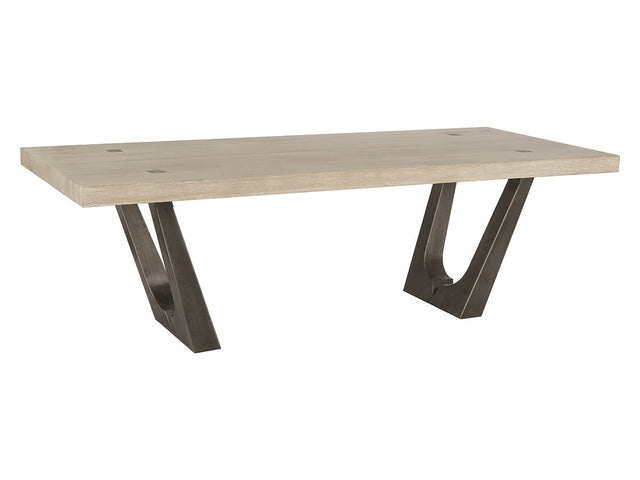 Kelso Natural/Black Dining Table - Ornate Home