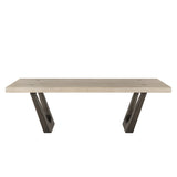 Kelso Natural/Black Dining Table - Ornate Home