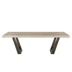 Kelso Natural/Black Dining Table - Ornate Home