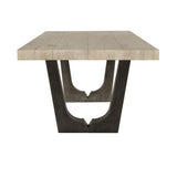 Kelso Natural/Black Dining Table - Ornate Home