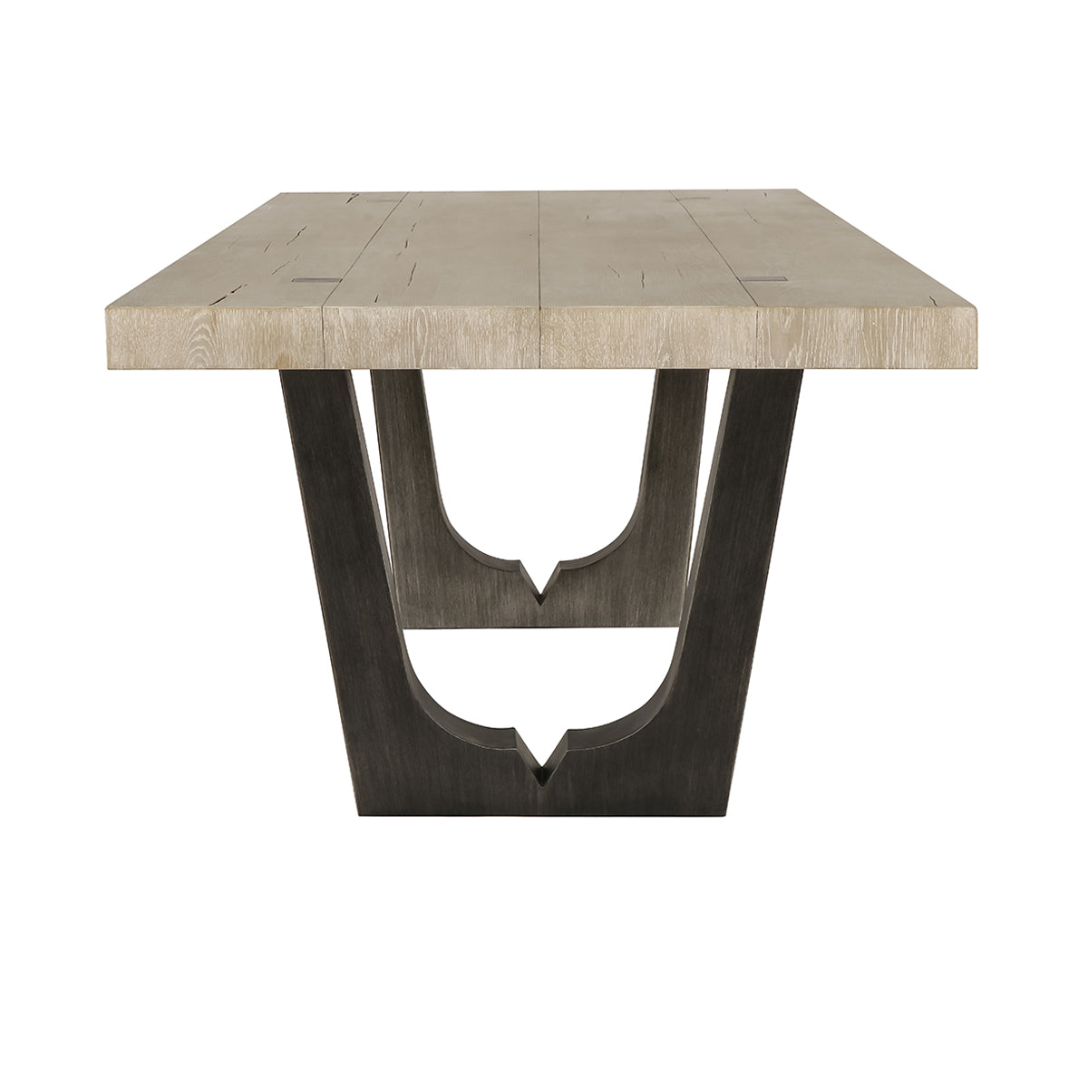 Kelso Natural/Black Dining Table - Ornate Home
