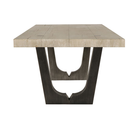 Kelso Natural/Black Dining Table - Ornate Home