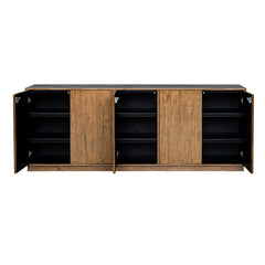 Kelvin Woodtone 5 Door Wood Media Console - Ornate Home