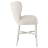 Kemp Glacier White/White/Cream Fabric Counter Stool - Ornate Home