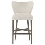 Kemp Portobello/White/Cream Fabric Bar Stool - Ornate Home