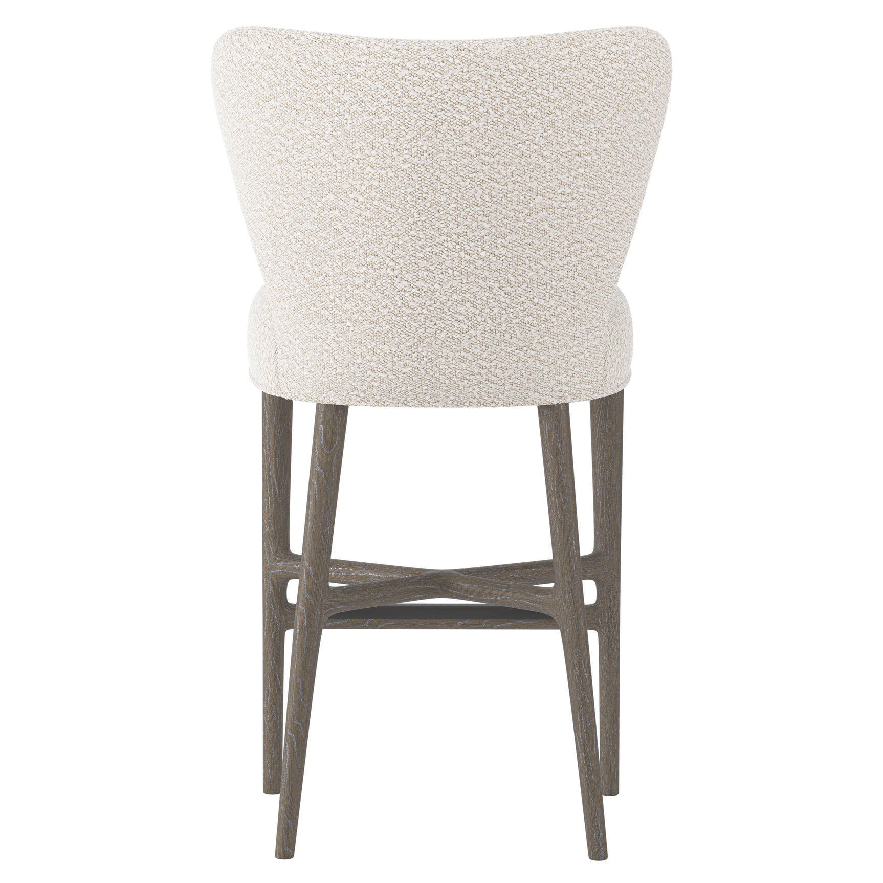 Kemp Portobello/White/Cream Fabric Bar Stool - Ornate Home