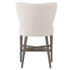 Kemp Portobello/White/Cream Fabric Counter Stool - Ornate Home