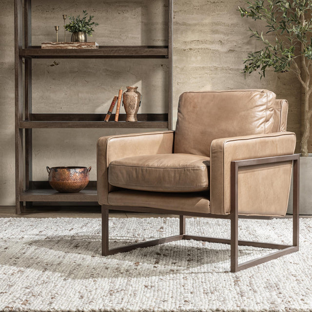 Ken Tan Accent Chair - Ornate Home