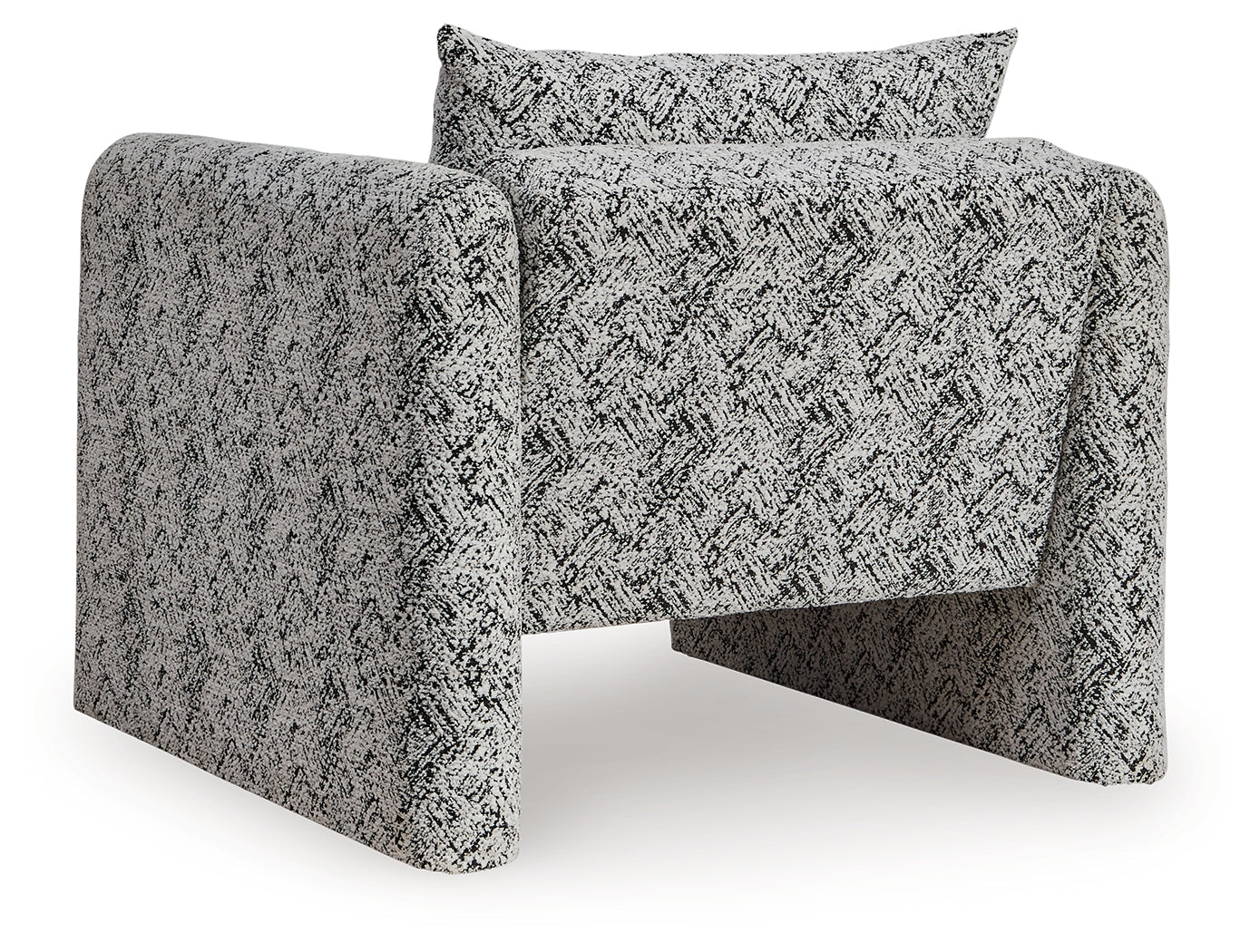 Kenbell Black/White Accent Chair (Online Special Price) - Ornate Home