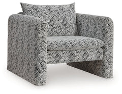 Kenbell Black/White Accent Chair - Ornate Home