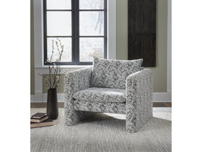 Kenbell Black/White Accent Chair - Ornate Home